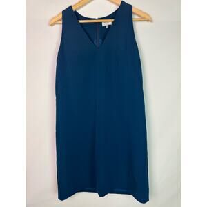 MILLY Classic Cut Dark Teal Sleeveless Dress Size 4